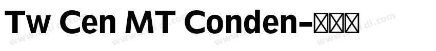Tw Cen MT Conden字体转换